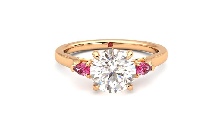 Taylor & Hart Faith Round Engagement Ring 360 degree image 1