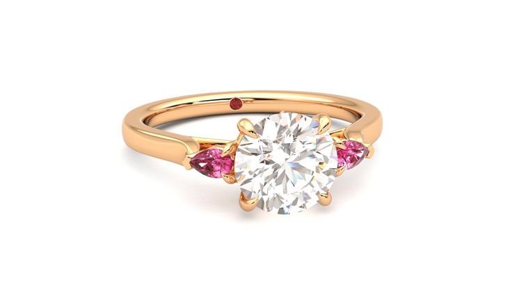 Taylor & Hart Faith Round Engagement Ring 360 degree image 3