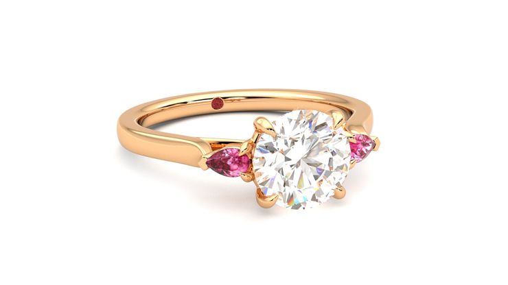 Taylor & Hart Faith Round Engagement Ring 360 degree image 4