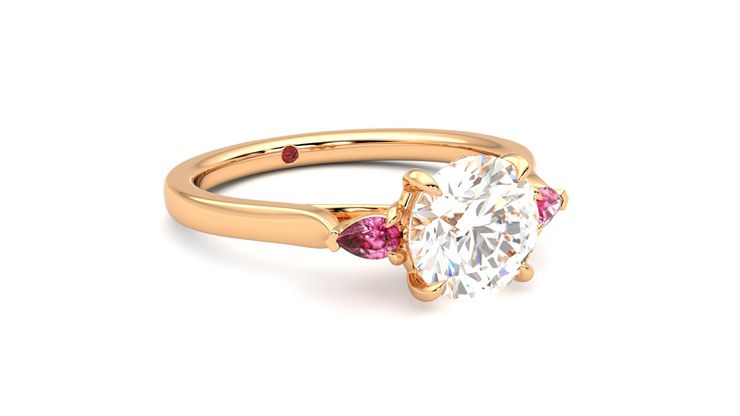 Taylor & Hart Faith Round Engagement Ring 360 degree image 5