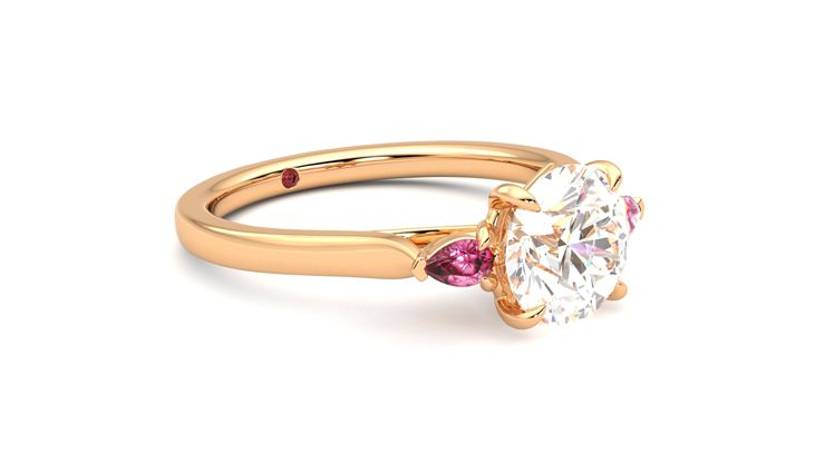 Taylor & Hart Faith Round Engagement Ring 360 degree image 6