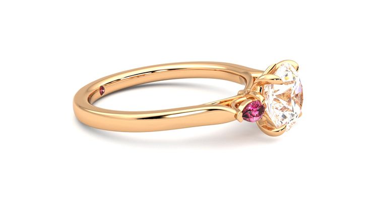 Taylor & Hart Faith Round Engagement Ring 360 degree image 8
