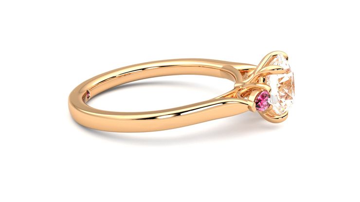 Taylor & Hart Faith Round Engagement Ring 360 degree image 9