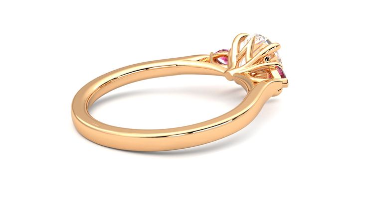 Taylor & Hart Faith Round Engagement Ring 360 degree image 12