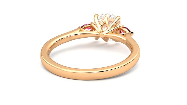 Taylor & Hart Faith Round Engagement Ring 360 degree image 14