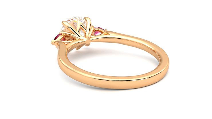 Taylor & Hart Faith Round Engagement Ring 360 degree image 17