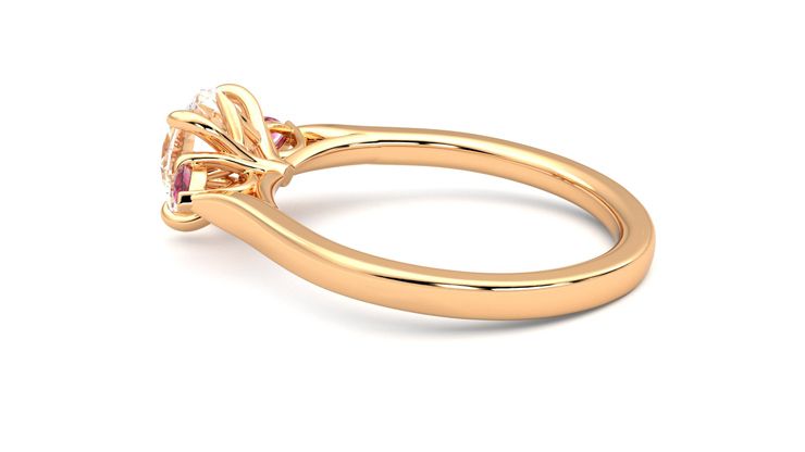 Taylor & Hart Faith Round Engagement Ring 360 degree image 19