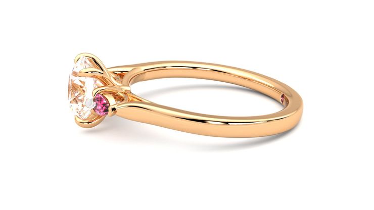 Taylor & Hart Faith Round Engagement Ring 360 degree image 21