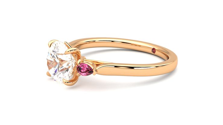 Taylor & Hart Faith Round Engagement Ring 360 degree image 23