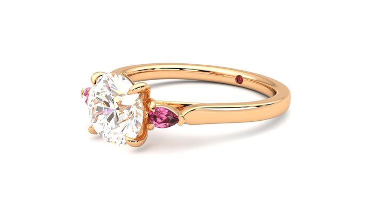 Taylor & Hart Faith Round Engagement Ring 360 degree image 24