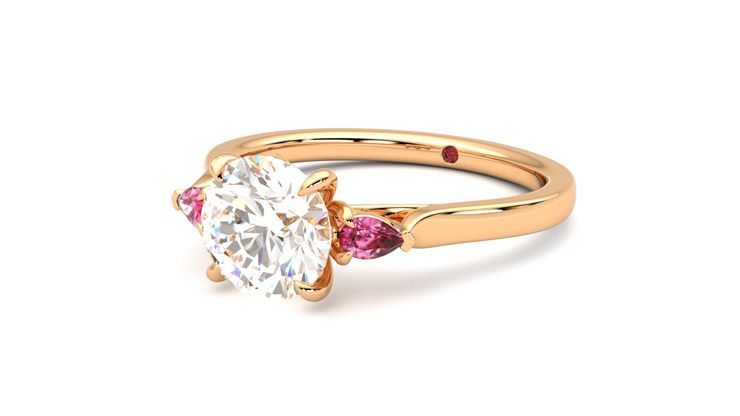 Taylor & Hart Faith Round Engagement Ring 360 degree image 25