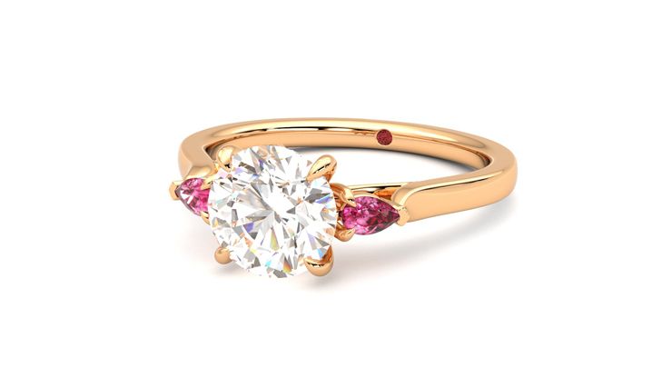 Taylor & Hart Faith Round Engagement Ring 360 degree image 26