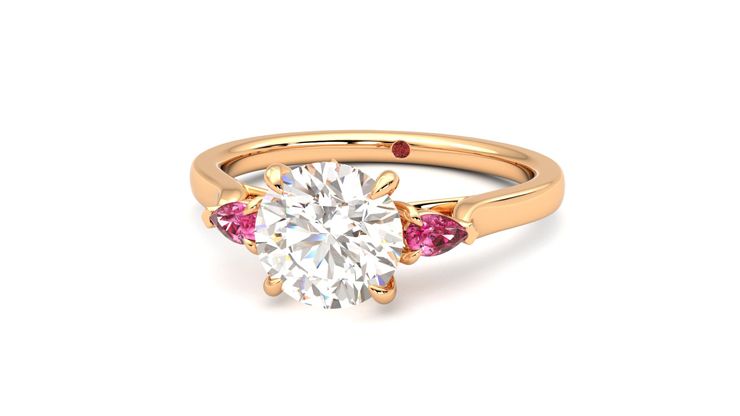 Taylor & Hart Faith Round Engagement Ring 360 degree image 27