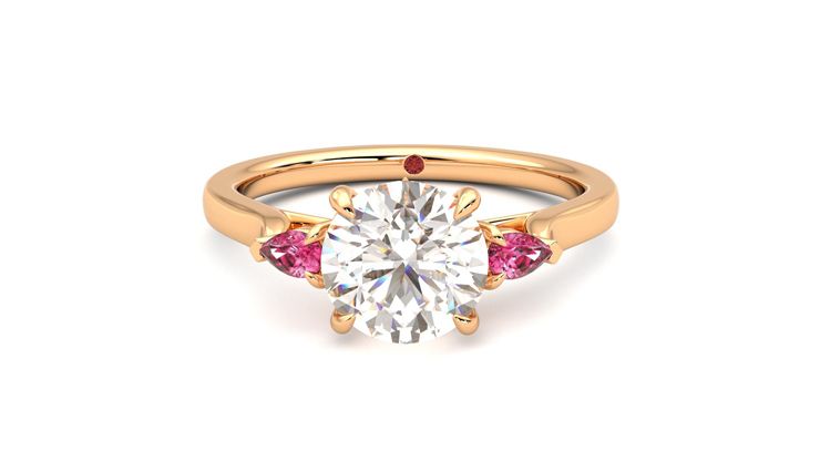 Taylor & Hart Faith Round Engagement Ring 360 degree image 29