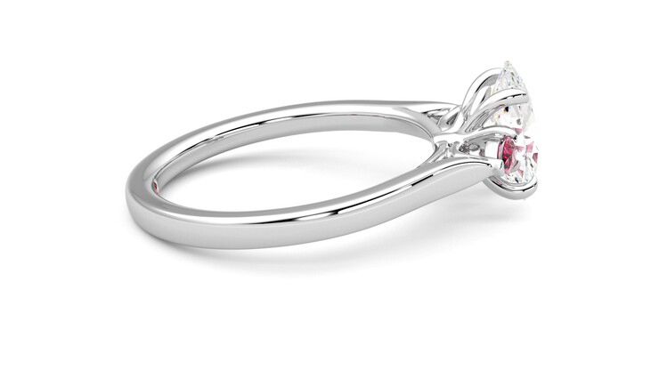 Taylor & Hart Faith Oval Engagement Ring 360 degree image 10
