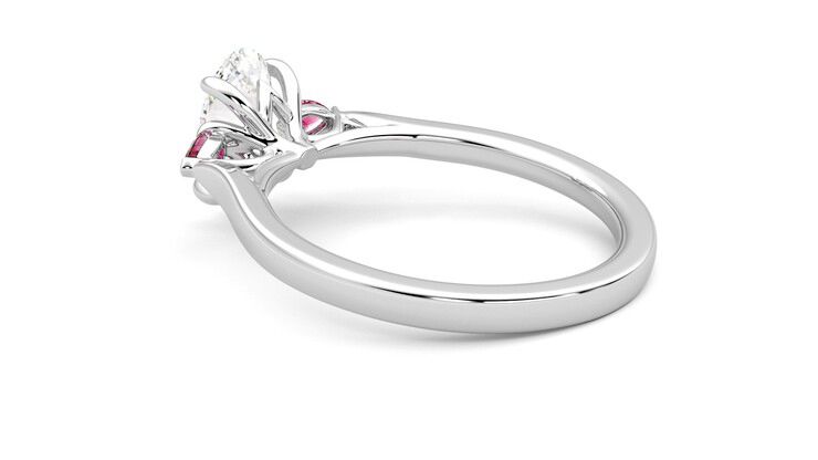 Taylor & Hart Faith Oval Engagement Ring 360 degree image 18