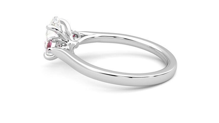 Taylor & Hart Faith Oval Engagement Ring 360 degree image 19