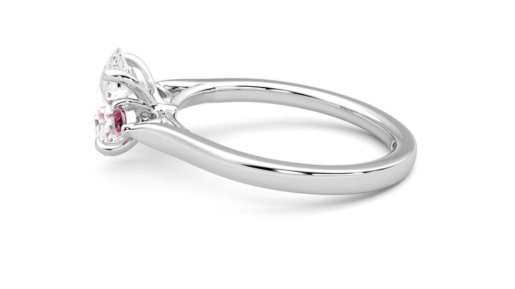 Taylor & Hart Faith Oval Engagement Ring 360 degree image 20