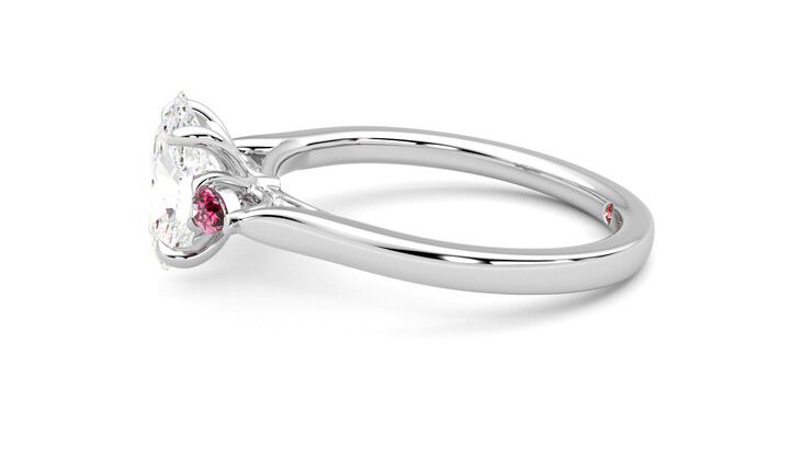 Taylor & Hart Faith Oval Engagement Ring 360 degree image 21