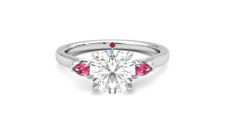 Taylor & Hart Faith Round Engagement Ring 360 degree image 0