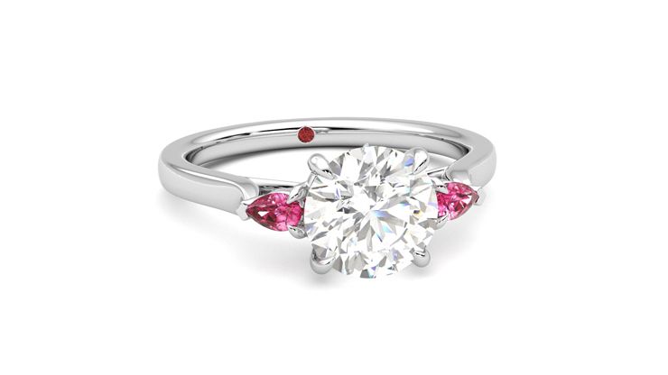 Taylor & Hart Faith Round Engagement Ring 360 degree image 3