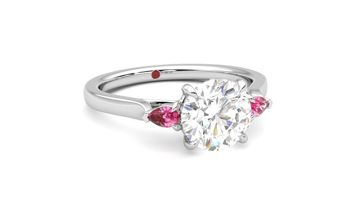 Taylor & Hart Faith Round Engagement Ring 360 degree image 4