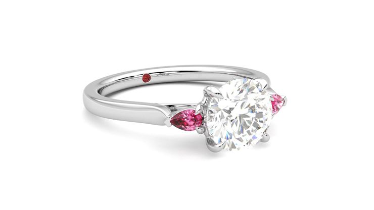 Taylor & Hart Faith Round Engagement Ring 360 degree image 5