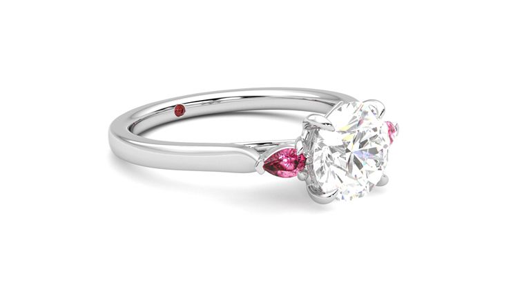 Taylor & Hart Faith Round Engagement Ring 360 degree image 6
