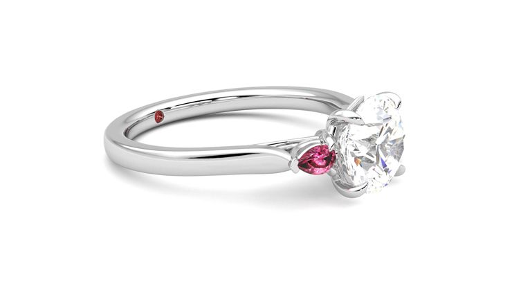 Taylor & Hart Faith Round Engagement Ring 360 degree image 7