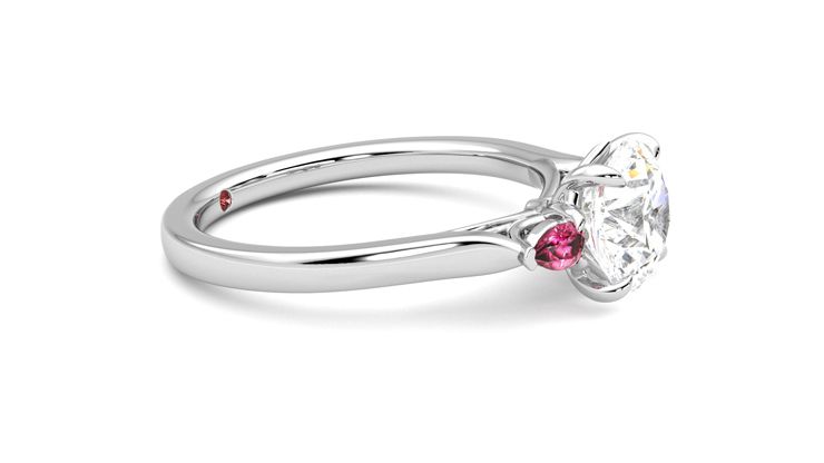 Taylor & Hart Faith Round Engagement Ring 360 degree image 8