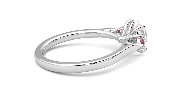 Taylor & Hart Faith Round Engagement Ring 360 degree image 11