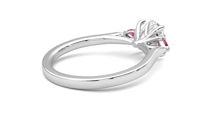 Taylor & Hart Faith Round Engagement Ring 360 degree image 12