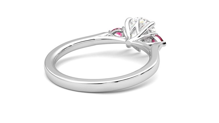 Taylor & Hart Faith Round Engagement Ring 360 degree image 13