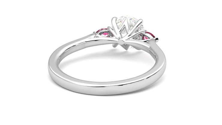 Taylor & Hart Faith Round Engagement Ring 360 degree image 14
