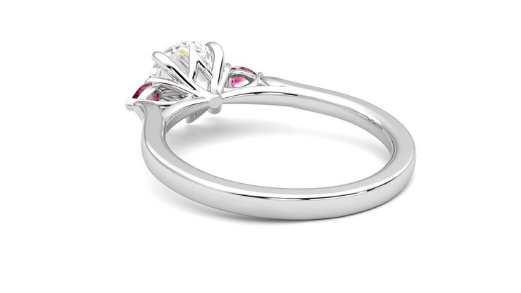 Taylor & Hart Faith Round Engagement Ring 360 degree image 17