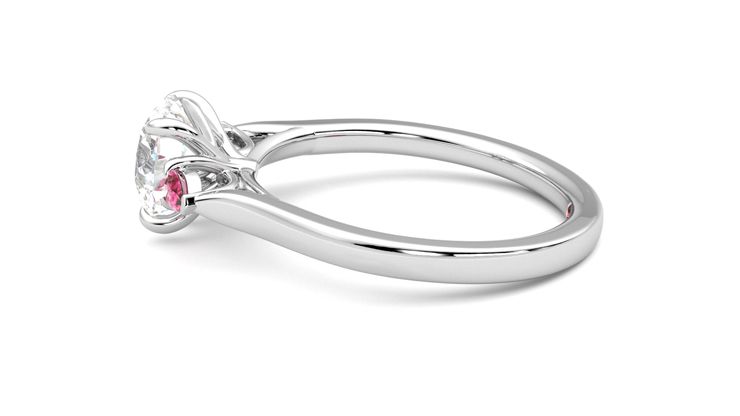 Taylor & Hart Faith Round Engagement Ring 360 degree image 20