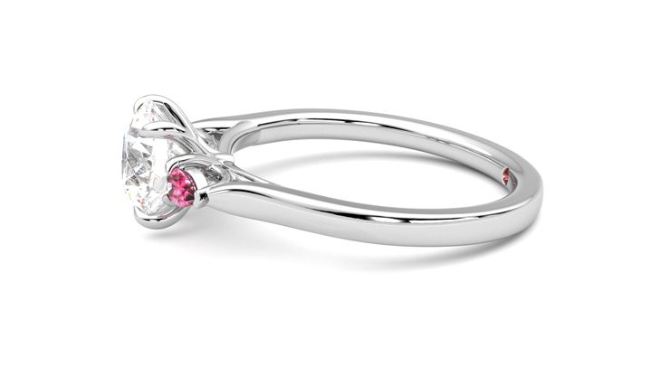 Taylor & Hart Faith Round Engagement Ring 360 degree image 21