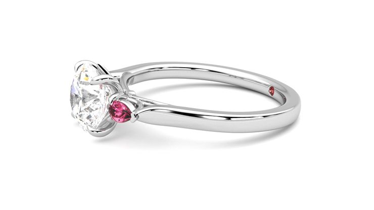 Taylor & Hart Faith Round Engagement Ring 360 degree image 22