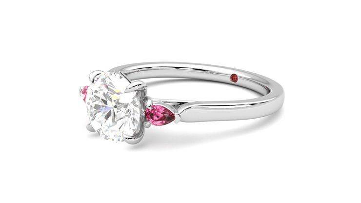 Taylor & Hart Faith Round Engagement Ring 360 degree image 24