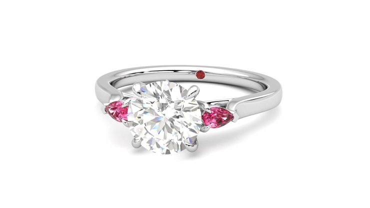 Taylor & Hart Faith Round Engagement Ring 360 degree image 27