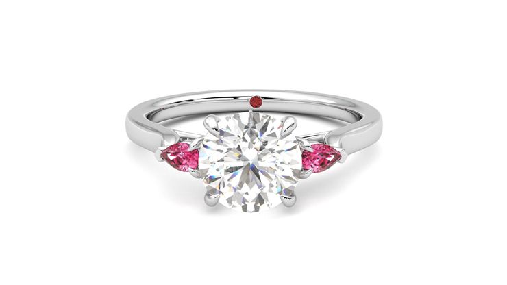 Taylor & Hart Faith Round Engagement Ring 360 degree image 29