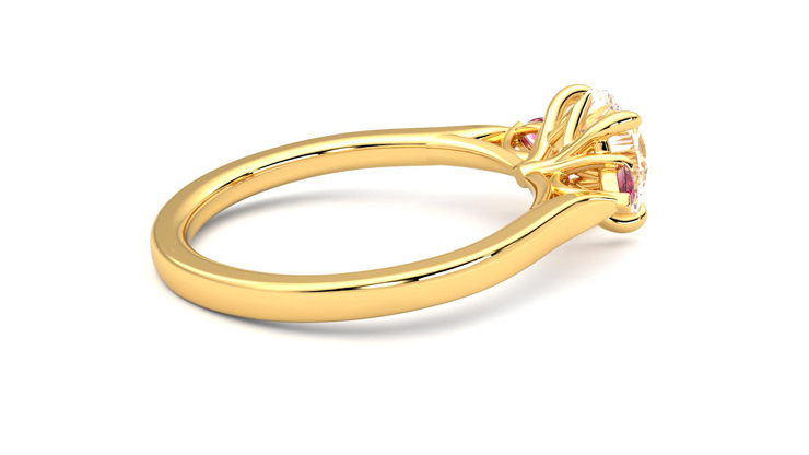 Taylor & Hart Faith Round Engagement Ring 360 degree image 11