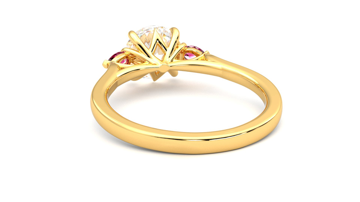 Taylor & Hart Faith Round Engagement Ring 360 degree image 16