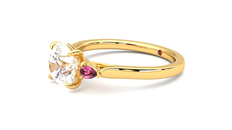 Taylor & Hart Faith Round Engagement Ring 360 degree image 23
