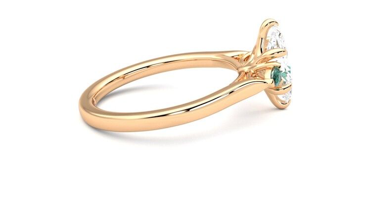 Taylor & Hart Faith Marquise Engagement Ring 360 degree image 10