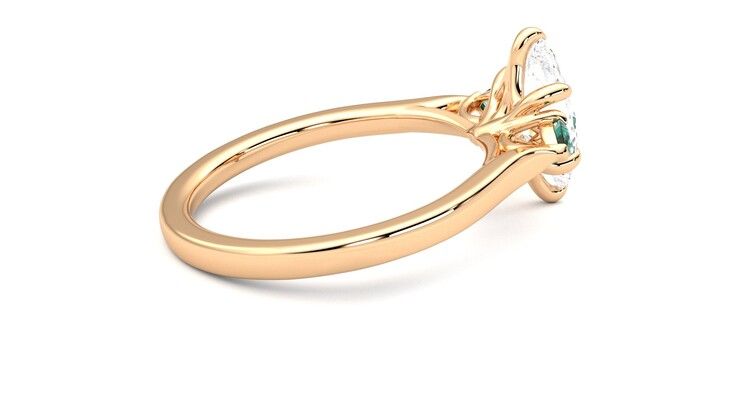 Taylor & Hart Faith Marquise Engagement Ring 360 degree image 11