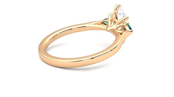 Taylor & Hart Faith Marquise Engagement Ring 360 degree image 12