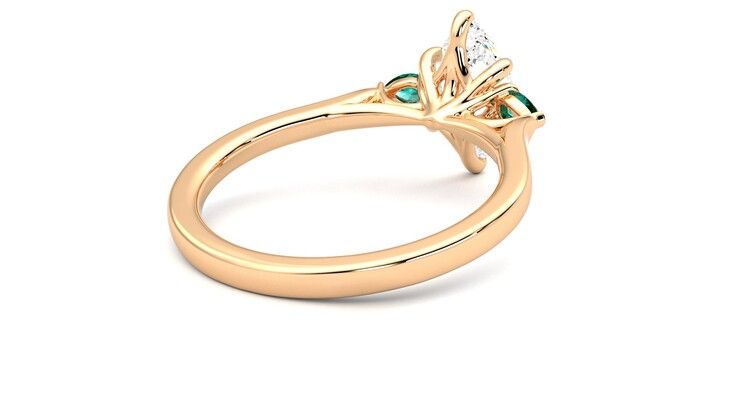 Taylor & Hart Faith Marquise Engagement Ring 360 degree image 13