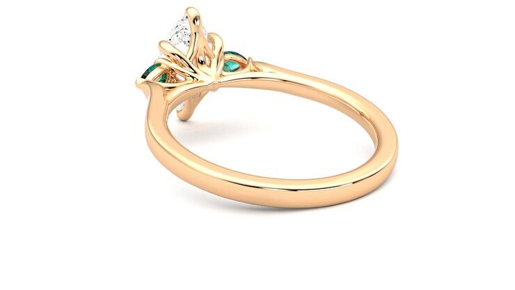 Taylor & Hart Faith Marquise Engagement Ring 360 degree image 17