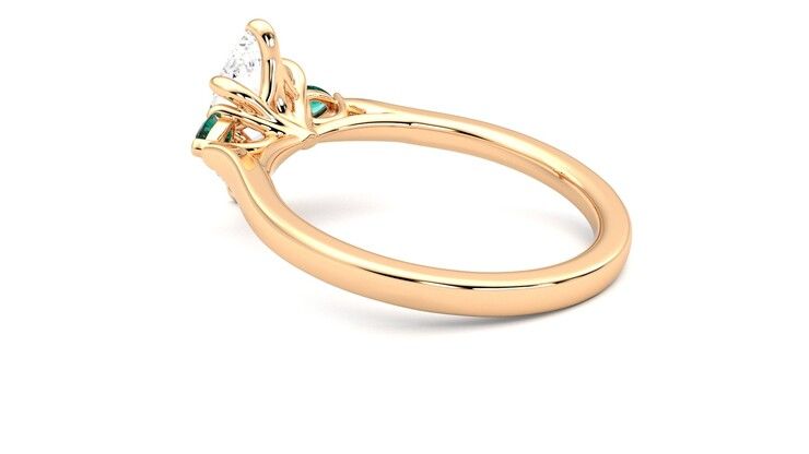 Taylor & Hart Faith Marquise Engagement Ring 360 degree image 18